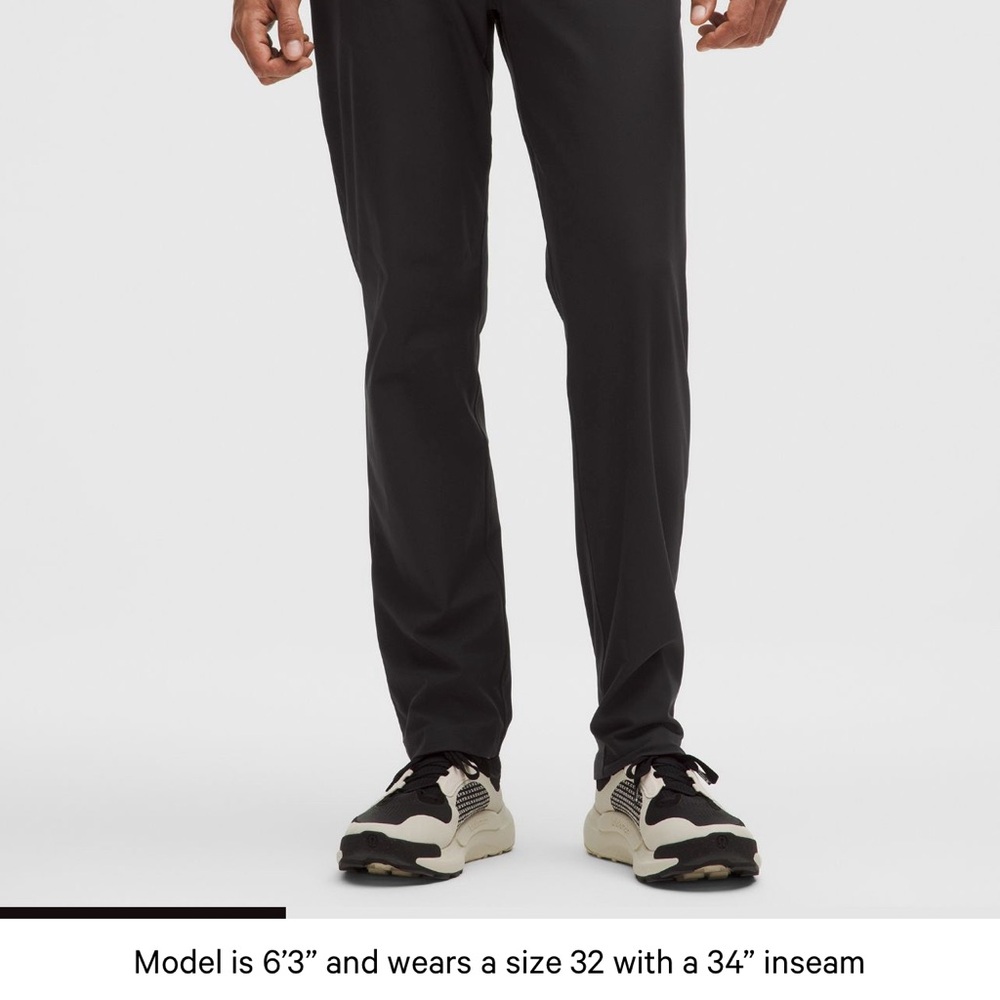 lululemon athletica Black Dress Pants for Men